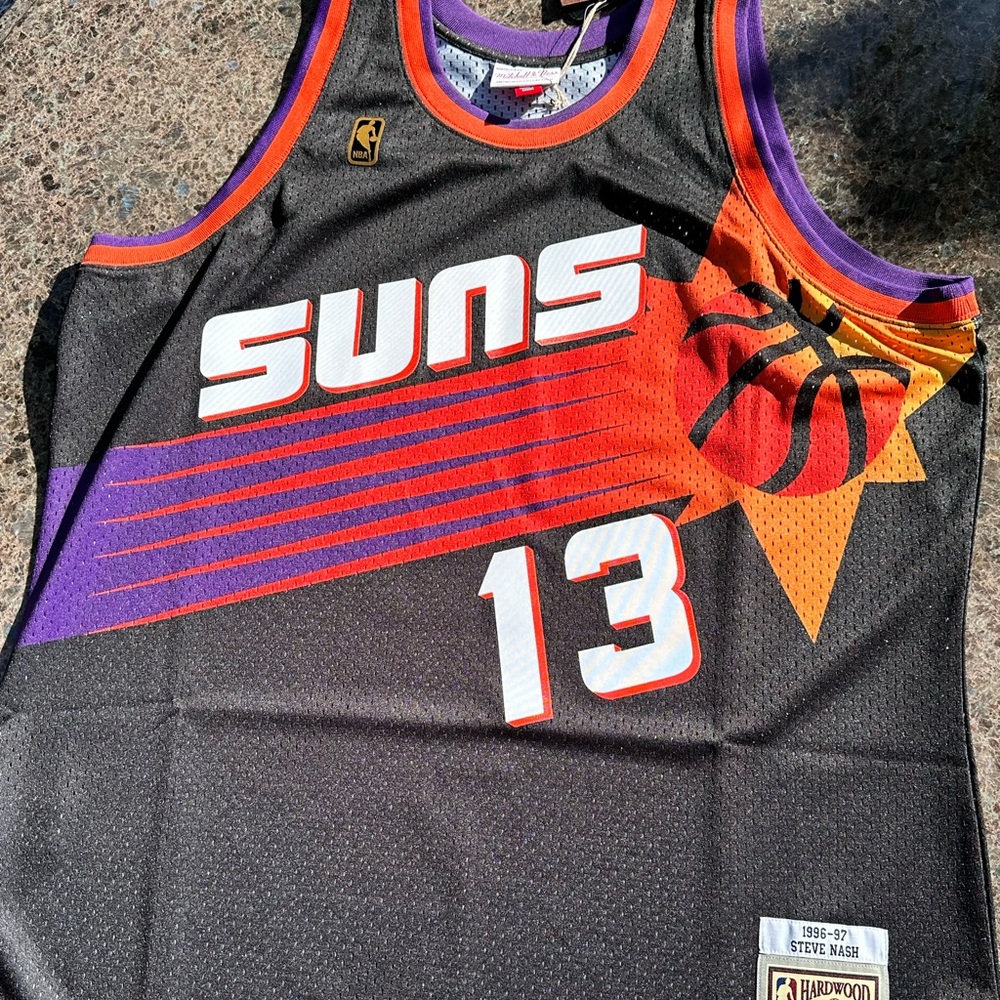 Phoenix Suns NBA 1996 Retro Steve Nash #13 Mitchell & Ness Jersey Black XXL NWT